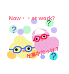 カラフルポップ妖精＆幽霊ちゃん英語日本語（個別スタンプ：6）