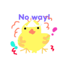 カラフルポップ妖精＆幽霊ちゃん英語日本語（個別スタンプ：25）