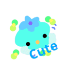 カラフルポップ妖精＆幽霊ちゃん英語日本語（個別スタンプ：33）