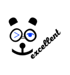 目は心の窓 黒いパンダ英語ver編（個別スタンプ：27）
