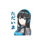 メガネちゃんとロングちゃん（個別スタンプ：5）