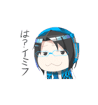 メガネちゃんとロングちゃん（個別スタンプ：19）