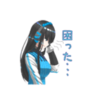 メガネちゃんとロングちゃん（個別スタンプ：29）