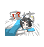 メガネちゃんとロングちゃん（個別スタンプ：33）