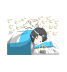 メガネちゃんとロングちゃん（個別スタンプ：34）
