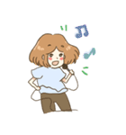 Fat Short Girl（個別スタンプ：15）