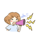 Fat Short Girl（個別スタンプ：24）