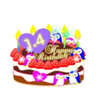 1月の誕生日♥日付入り♥ケーキでお祝い♪（個別スタンプ：4）