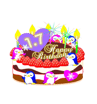 1月の誕生日♥日付入り♥ケーキでお祝い♪（個別スタンプ：7）