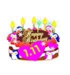 1月の誕生日♥日付入り♥ケーキでお祝い♪（個別スタンプ：11）