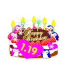 1月の誕生日♥日付入り♥ケーキでお祝い♪（個別スタンプ：19）