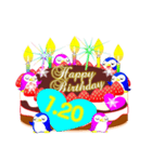 1月の誕生日♥日付入り♥ケーキでお祝い♪（個別スタンプ：20）