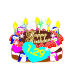 1月の誕生日♥日付入り♥ケーキでお祝い♪（個別スタンプ：29）
