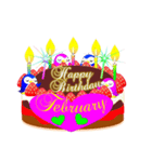 2月の誕生日♥日付入り♥ケーキでお祝い♪（個別スタンプ：31）