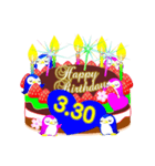 3月の誕生日♥日付入り♥ケーキでお祝い♪（個別スタンプ：30）