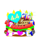 4月の誕生日♥日付入り♥ケーキでお祝い♪（個別スタンプ：4）