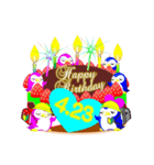 4月の誕生日♥日付入り♥ケーキでお祝い♪（個別スタンプ：23）