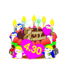 4月の誕生日♥日付入り♥ケーキでお祝い♪（個別スタンプ：30）