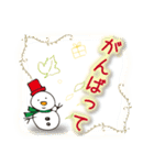 雪だるまの冬 クリスマス年末年始セット（個別スタンプ：15）