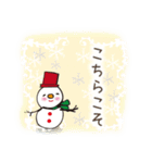 雪だるまの冬 クリスマス年末年始セット（個別スタンプ：21）