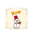 雪だるまの冬 クリスマス年末年始セット（個別スタンプ：22）