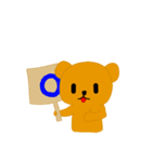 enthusiastic bear（個別スタンプ：7）