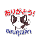 毎日楽しめる ワンちゃん 日本語タイ語（個別スタンプ：2）