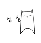 Paper cat Animated, kari (kor)（個別スタンプ：2）