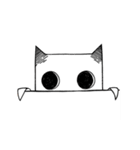 Paper cat Animated, kari (kor)（個別スタンプ：9）