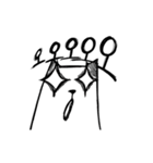 Paper cat Animated, kari (kor)（個別スタンプ：12）