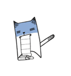Paper cat Animated, kari (kor)（個別スタンプ：15）