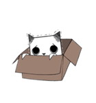 Paper cat Animated, kari（個別スタンプ：1）