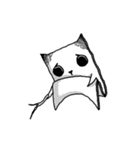 Paper cat Animated, kari（個別スタンプ：14）