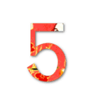 和柄数字（個別スタンプ：6）