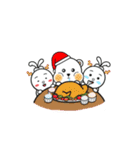 Mochi Bear ＆ Knot ear rabbit (Christmas)（個別スタンプ：9）