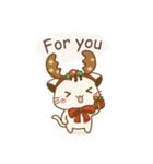 Hani cat-cute kitten sticker5 Merry Xmas（個別スタンプ：6）