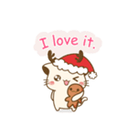 Hani cat-cute kitten sticker5 Merry Xmas（個別スタンプ：10）