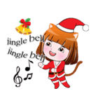 Miw Miw cute girl Merry Christmas（個別スタンプ：12）