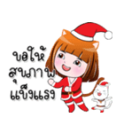 Miw Miw cute girl Merry Christmas（個別スタンプ：30）