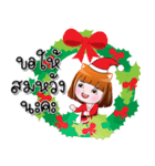 Miw Miw cute girl Merry Christmas（個別スタンプ：32）