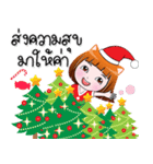 Miw Miw cute girl Merry Christmas（個別スタンプ：35）