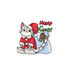 クリスマスしまねこスタンプ（個別スタンプ：1）