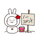 クリスマス☆花うさちゃん（個別スタンプ：29）