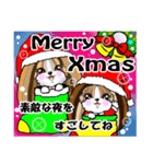 わんこ友達4❤楽しいクリスマス（個別スタンプ：1）