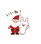 クリスマス＆お正月〜出っ歯うさぎ〜（個別スタンプ：3）