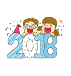 ICAN Merry Xmas ＆ HNY 2018（個別スタンプ：1）