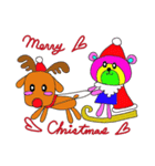 Rainbow bear2 Christmas（個別スタンプ：7）