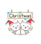 大人かわいい ネコのクリスマスと新年（個別スタンプ：7）