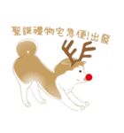 かわいい柴犬のクリスマス（個別スタンプ：10）