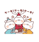 もっちりうさぎ4（クリスマス）（個別スタンプ：4）